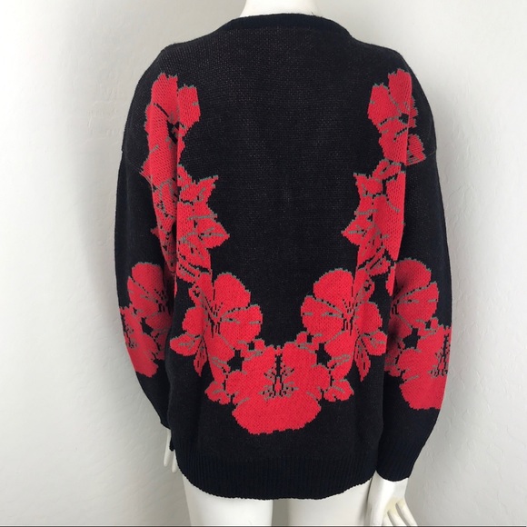Vintage Threadneedle Street Poinsettia Sweater - Picture 4 of 6